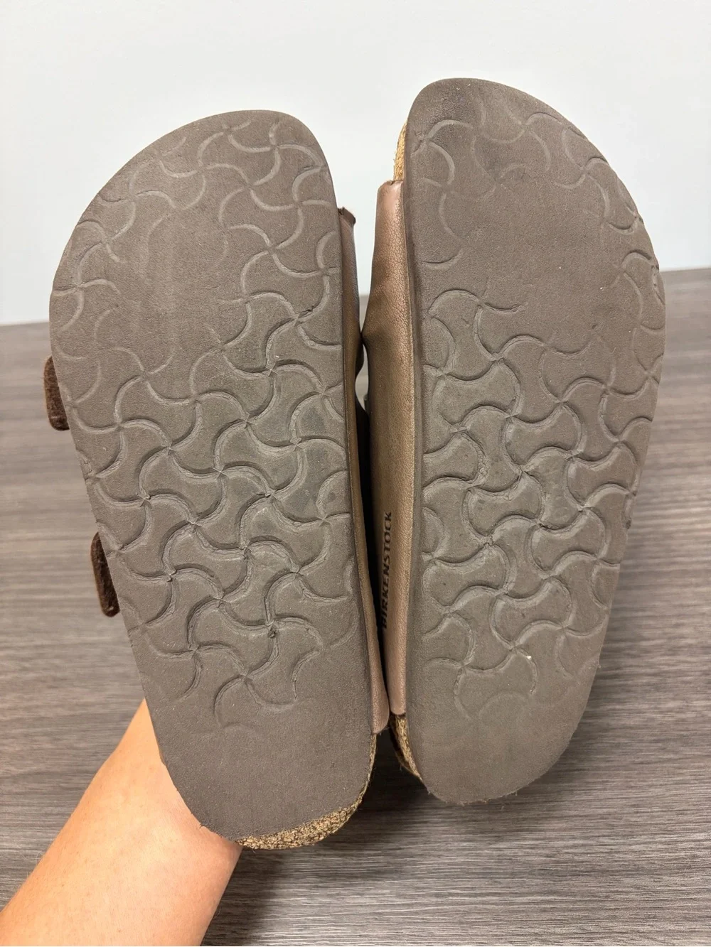 Birkenstock Arizona Slide Mocha Sandals - See photos